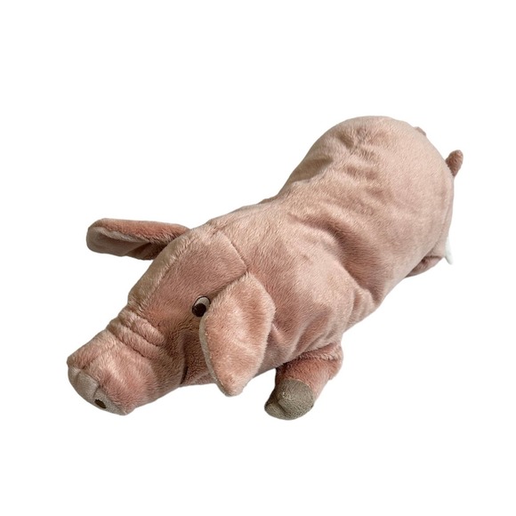 Ikea  Knorrig Pink Mama Pig Piggy Curly Tail Kid Stuffed Animal Plush Toy - Picture 1 of 9